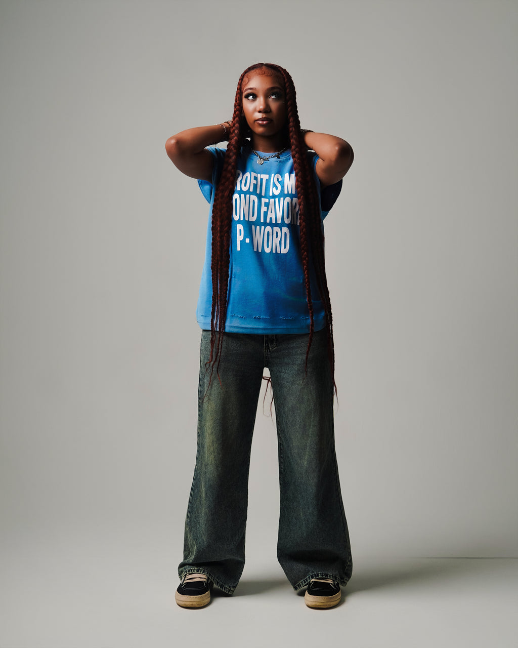 Blue Profit Biker Tee