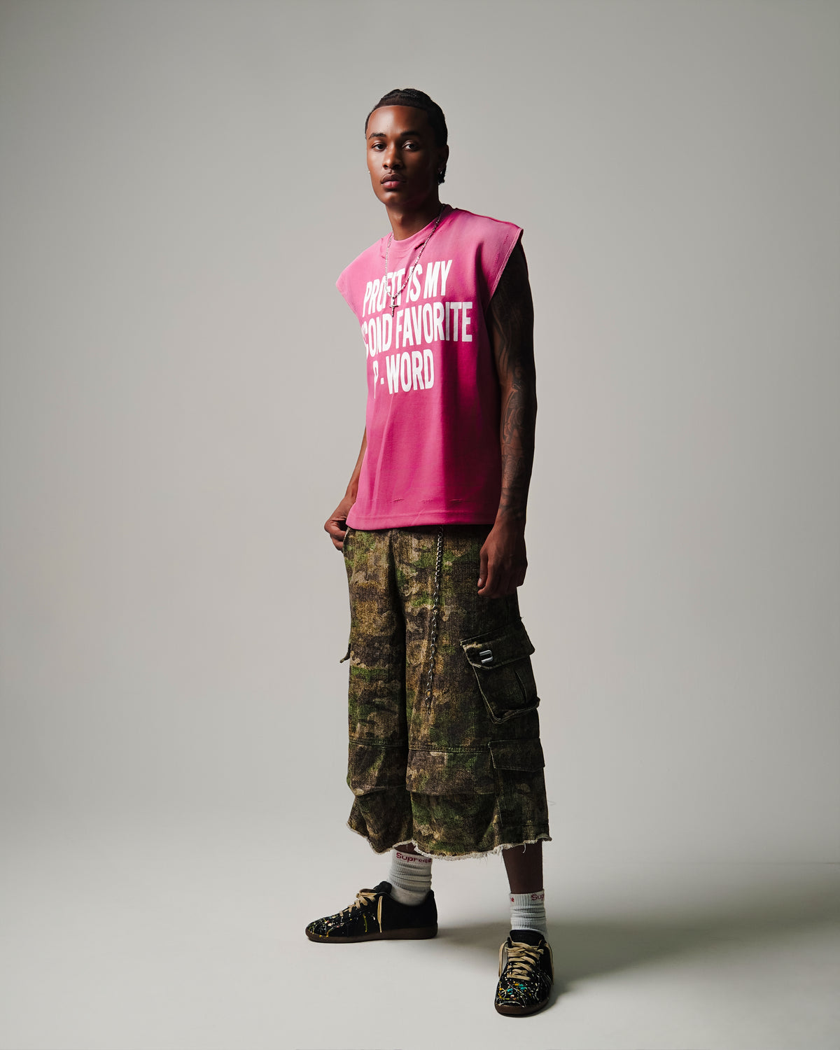 Pink Profit Biker Tee