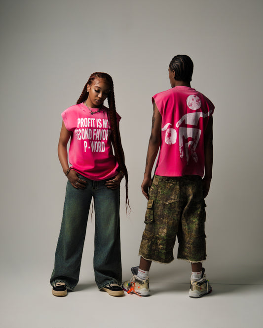 Pink Profit Biker Tee