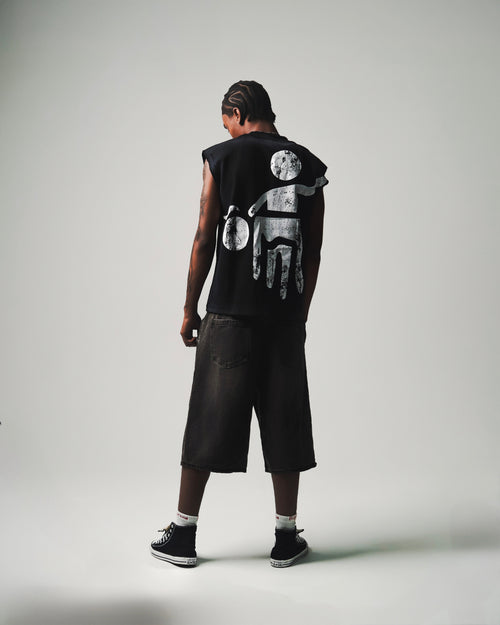 Black Profit Biker Tee